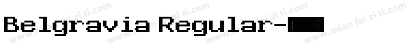 Belgravia Regular字体转换